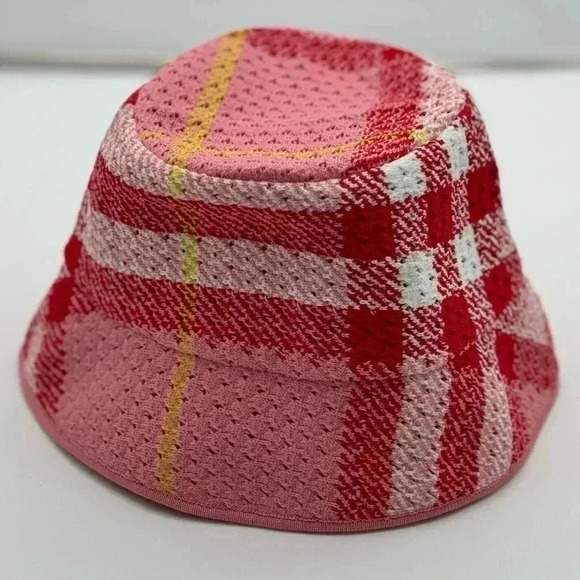 BNWT BURBERRY Bucket Hat Check-Pattern again Knit Check Hat main image 5